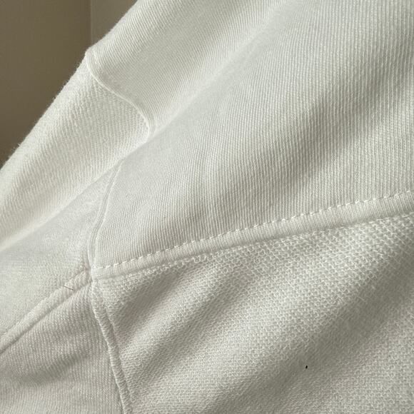 NEW NWT The Sweatshirt Project 3X White Button Up Long Sleeve Sweatshirt - Picture 5 of 8